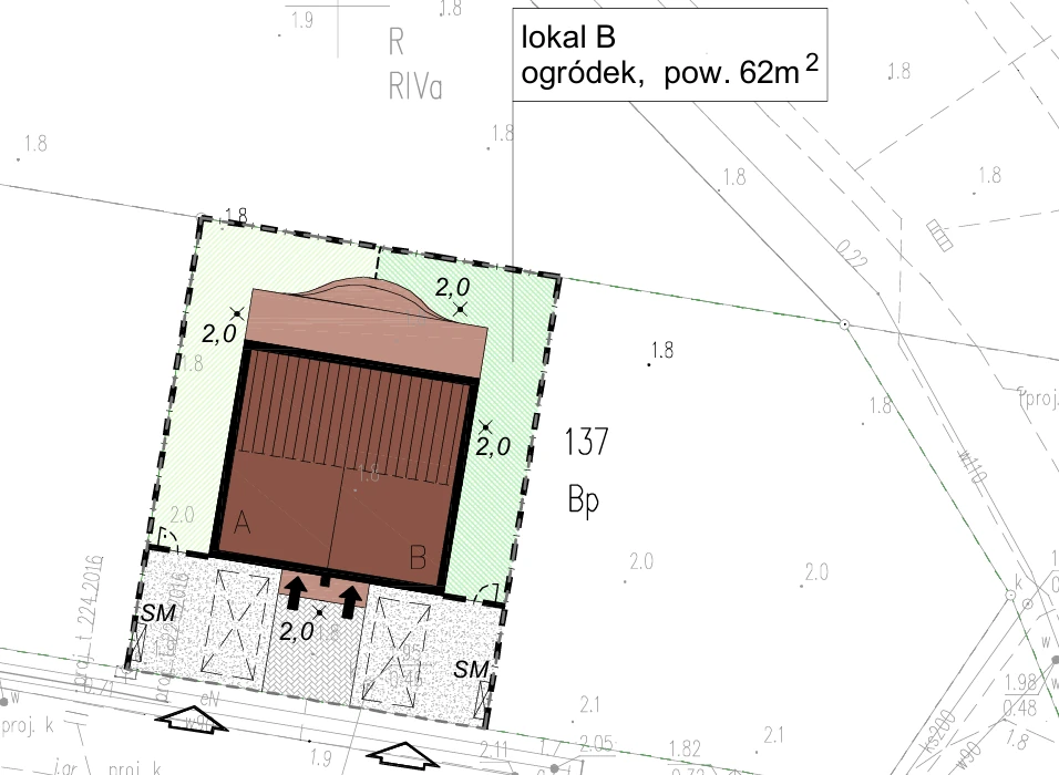 ul komara 23 b widok z gory